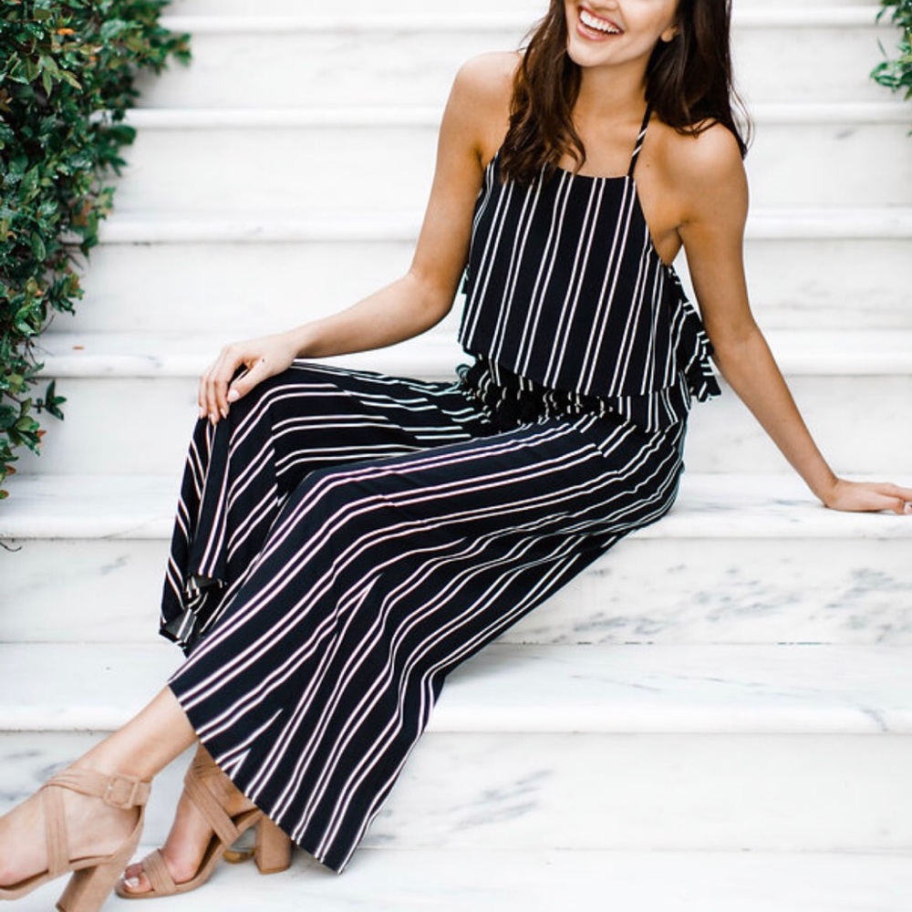 Black & White Striped Set